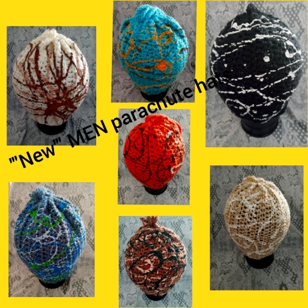 "SOLD OFF LINE" Men parachute hats